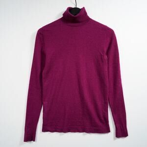 Neiman Marcus The Cashmere Collection Turtleneck Sweater Purple Size M